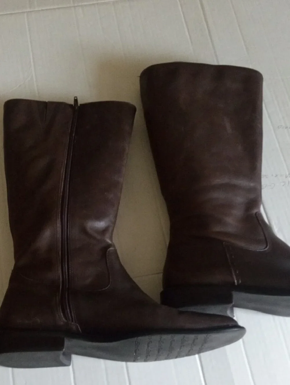 Eddie Bauer Tall Leather Riding Boots Wide Calf Size 9W